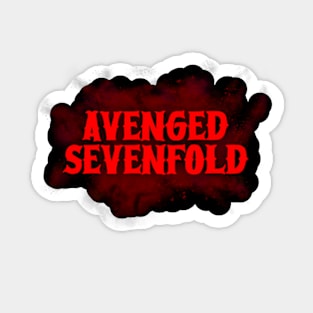 avenged red font Sticker